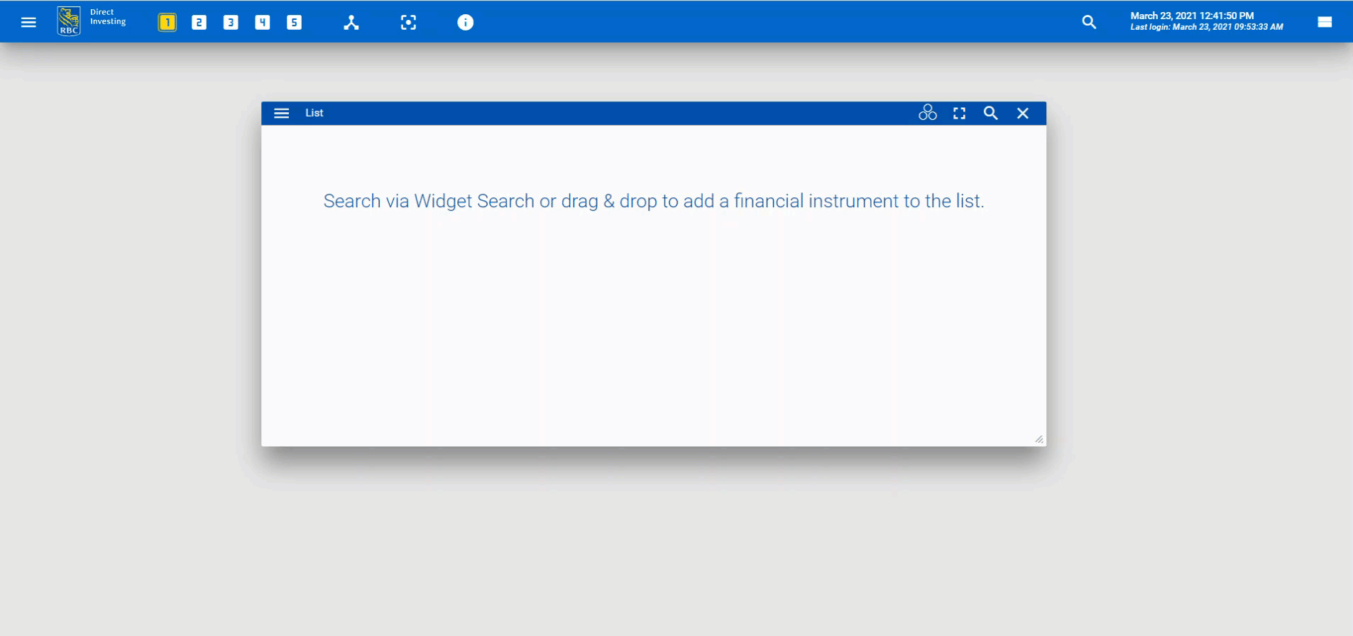 GIF adding a list widget.